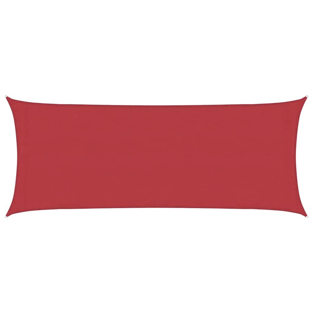 Vidaxl zonnezeil 160 g m² 2x5 m hdpe rood