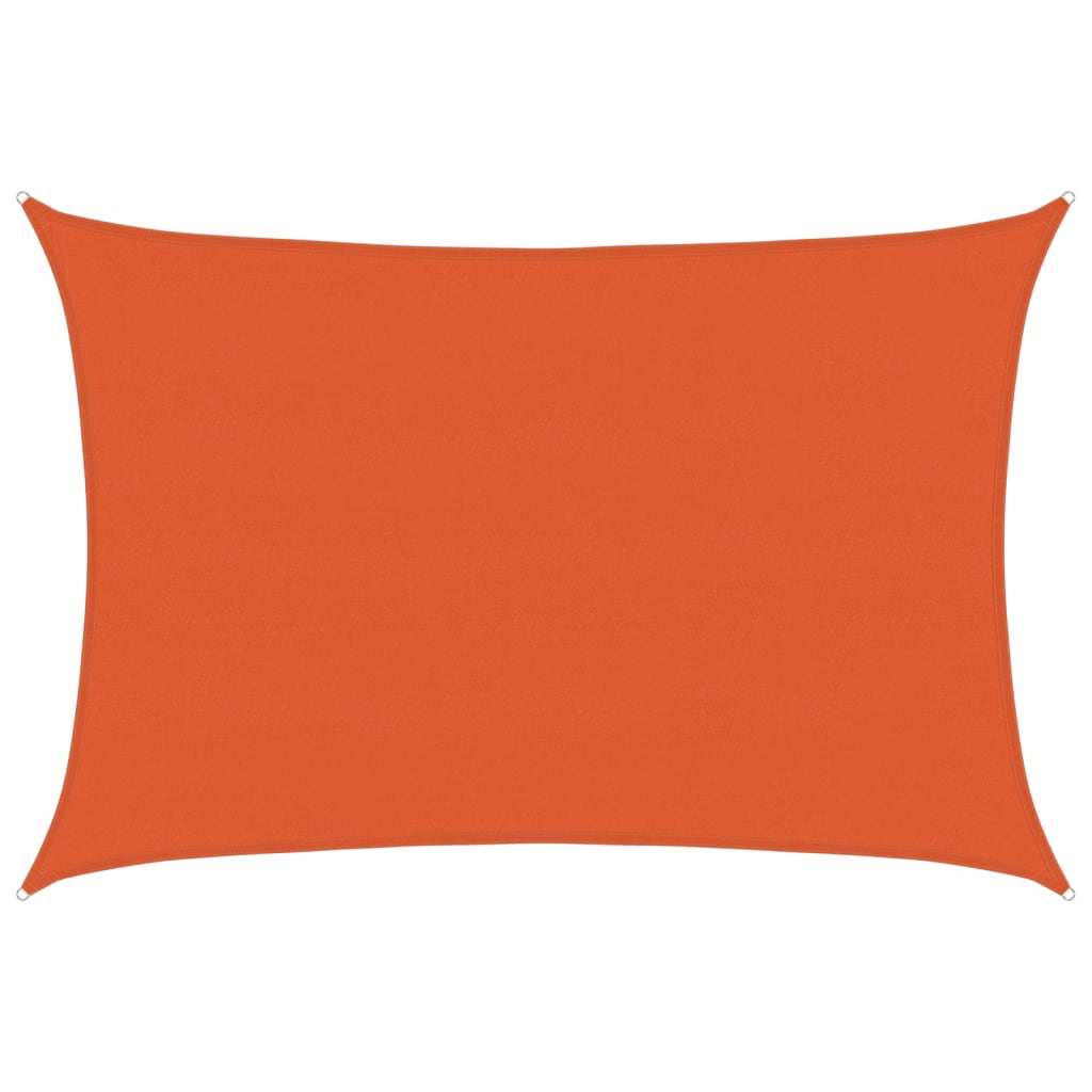 Vidaxl zonnezeil 160 g m² rechthoekig 5x7 m hdpe oranje