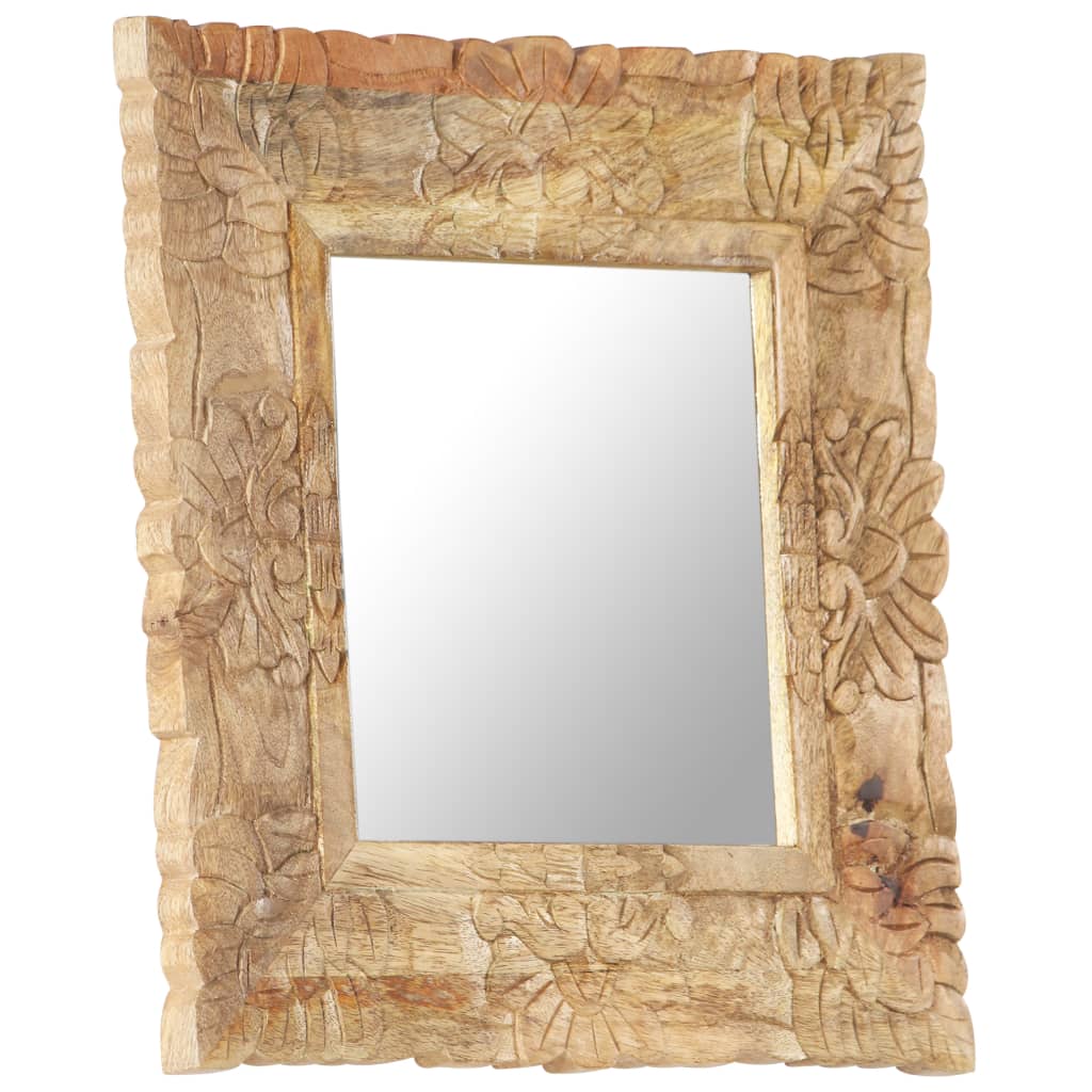 VidaXL Spiegel 50x50 cm massief mangohout
