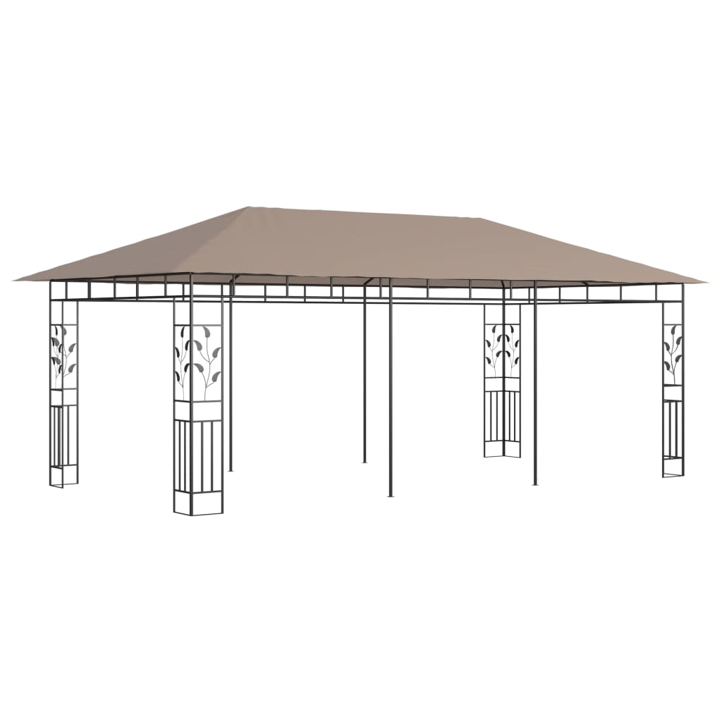 VidaXL Prieel met klamboe 180 g m² 6x3x2,73m taupe