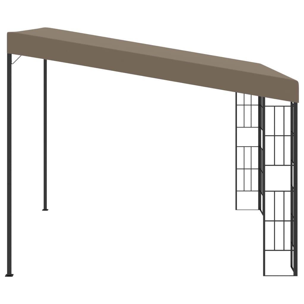 VidaXL Wandprieel 3x3m stof taupe