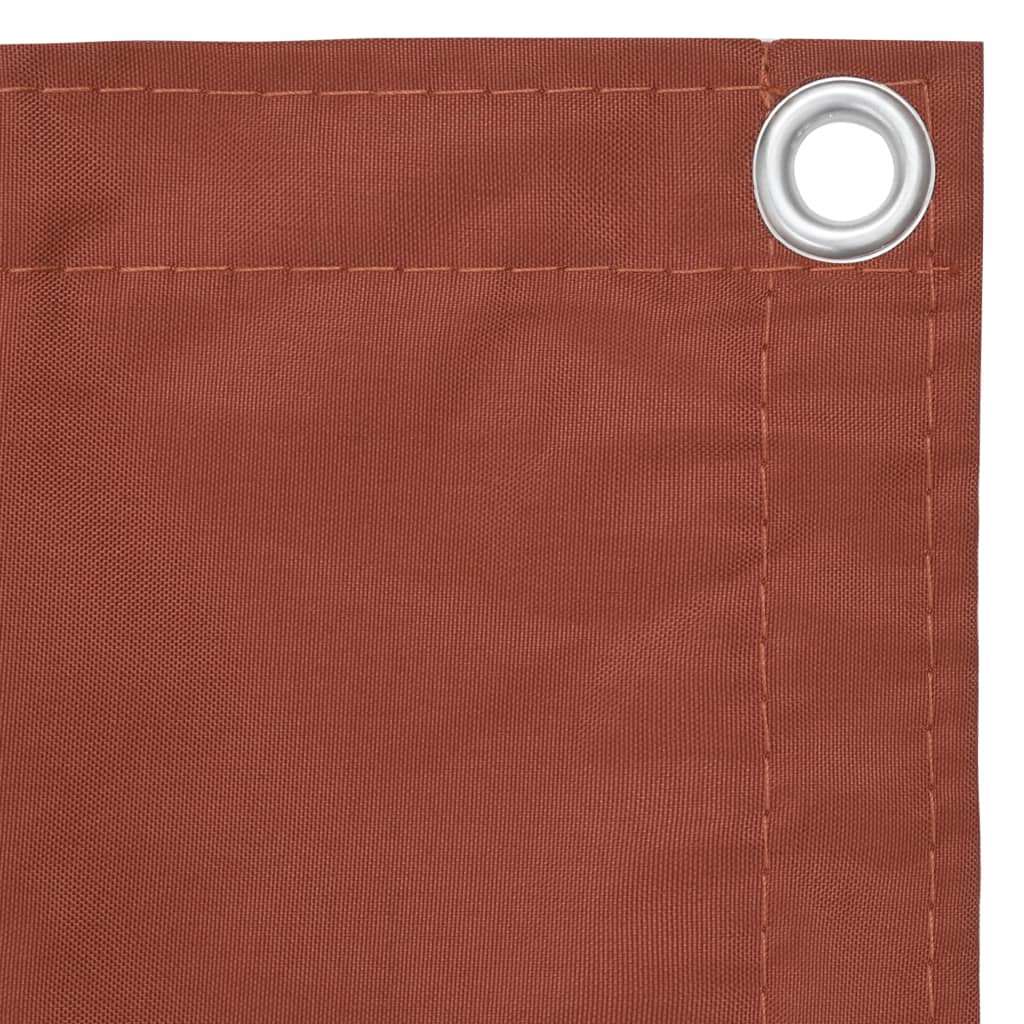 Vidaxl balkonscherm 75x500 cm oxford stof terracotta