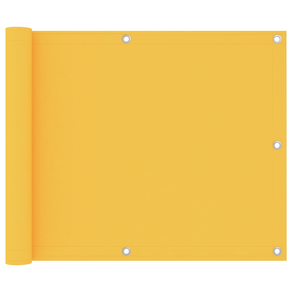 Vidaxl balkonscherm 75x500 cm oxford stof geel