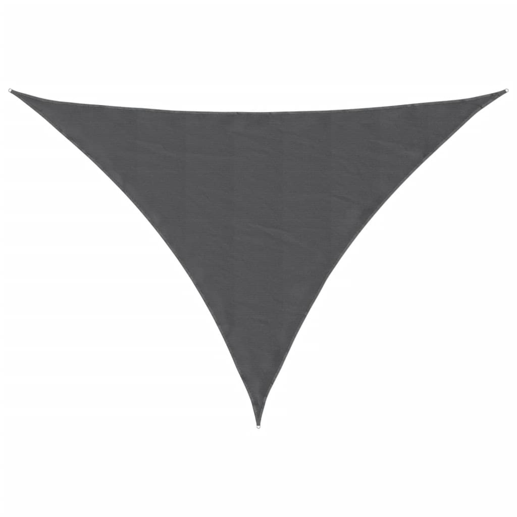 Vidaxl zonnescherm driehoekig 3,5x3,5x4,9m oxford stof antracietkleur