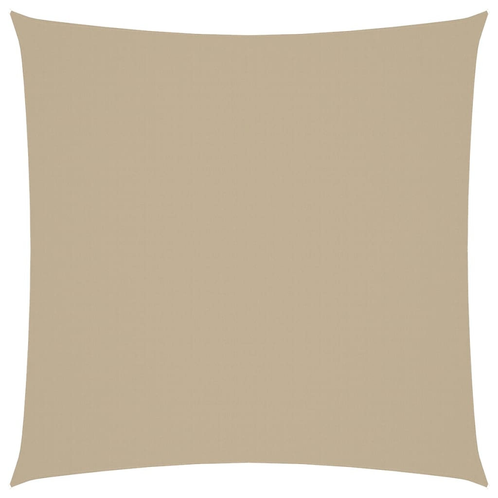 Vidaxl zonnescherm vierkant 5x5m oxford stof beige