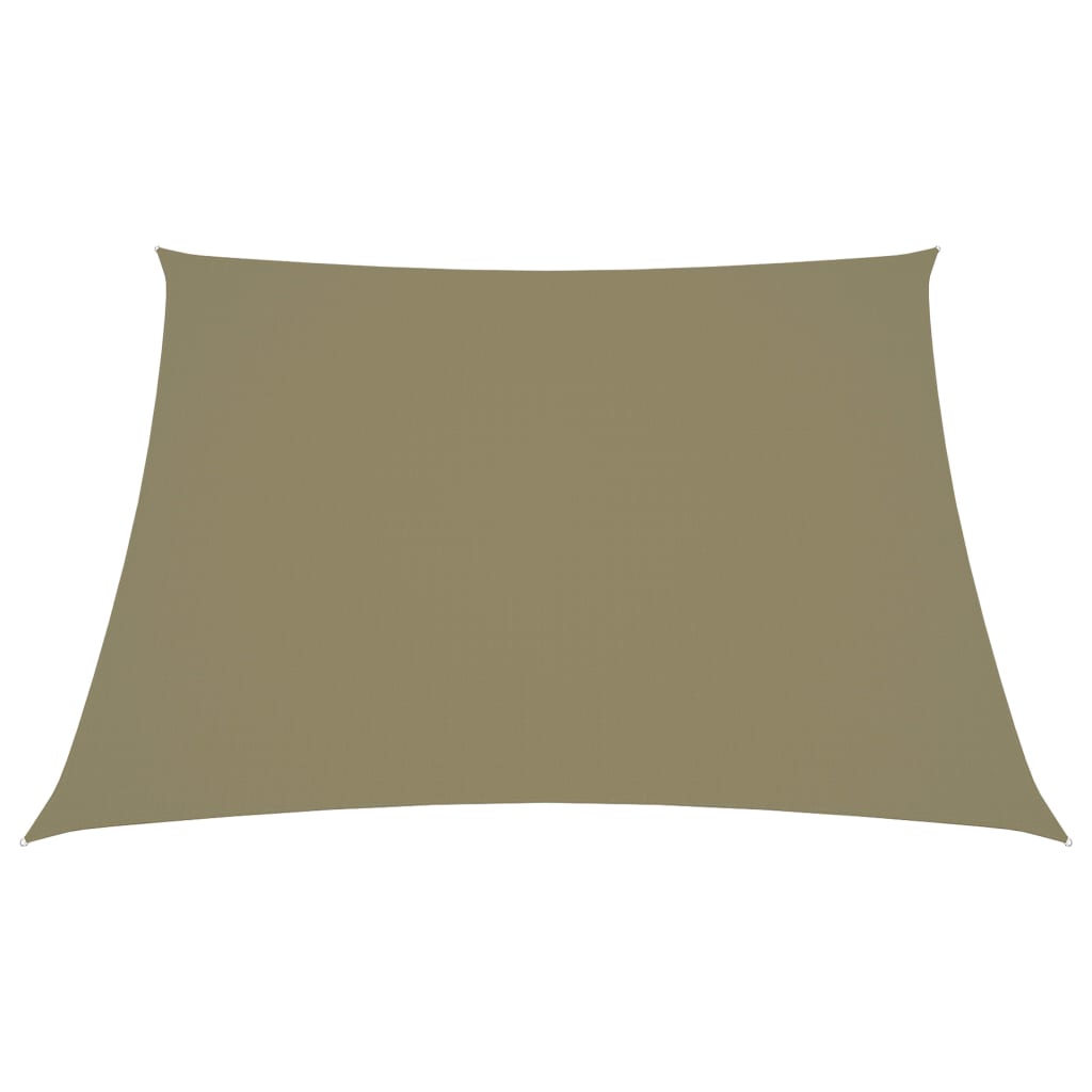 Vidaxl zonnescherm trapezium 3 4x3m oxford stof beige