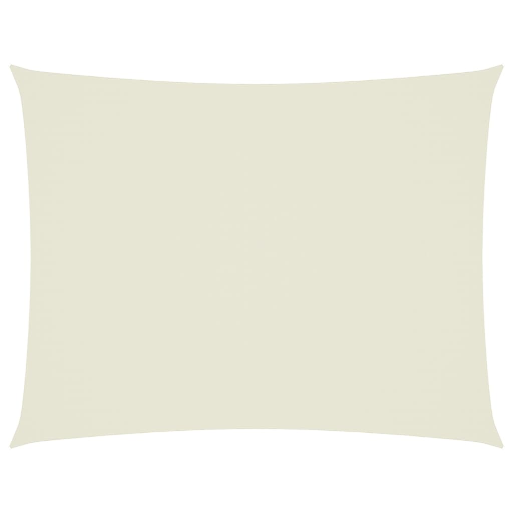 Vidaxl zonnescherm rechthoekig 6x8m oxford stof crèmekleurig
