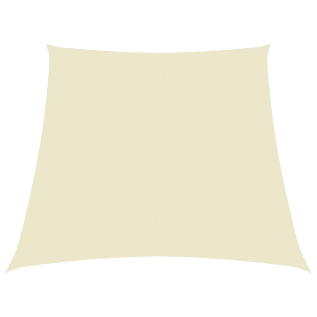 Vidaxl zonnezeil trapezium 2 4x3m oxford stof crèmekleurig