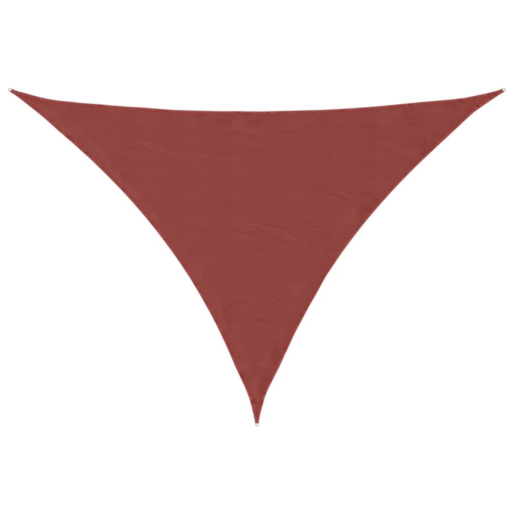 Vidaxl zonnescherm driehoekig 2,5x2,5x3,5 m oxford stof terracotta