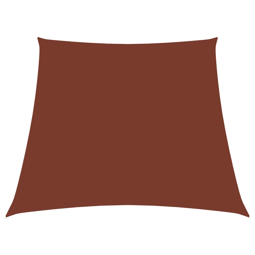 Vidaxl zonnezeil trapezium 2 4x3m oxford stof terracottakleurig