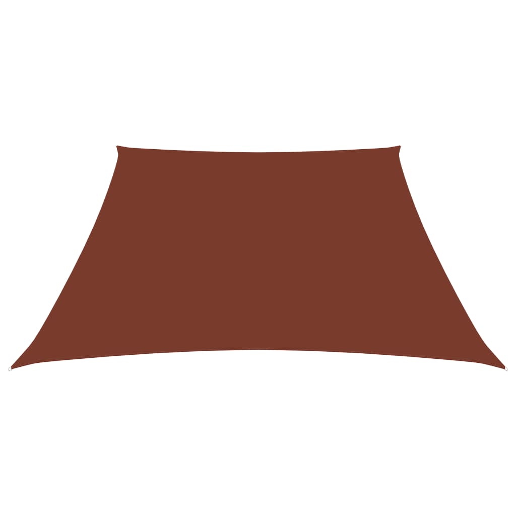 Vidaxl zonnezeil trapezium 2 4x3m oxford stof terracottakleurig