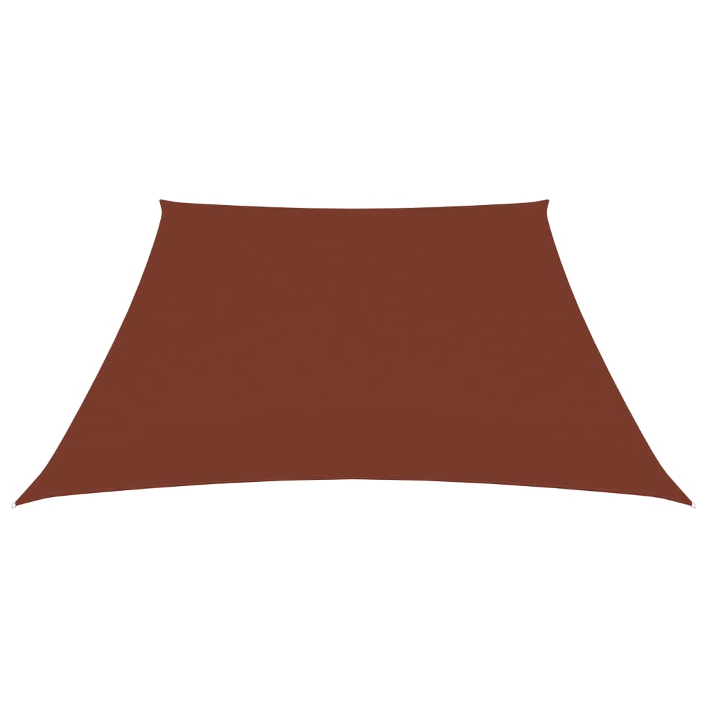 Vidaxl zonnescherm trapezium 3 4x3m oxford stof terracottakleurig
