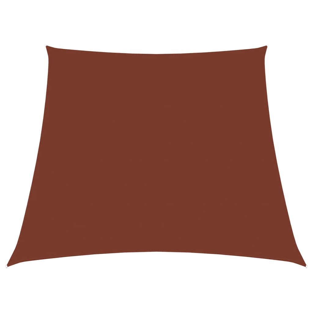 Vidaxl zonnezeil trapezium 3 5x4m oxford stof terracottakleurig