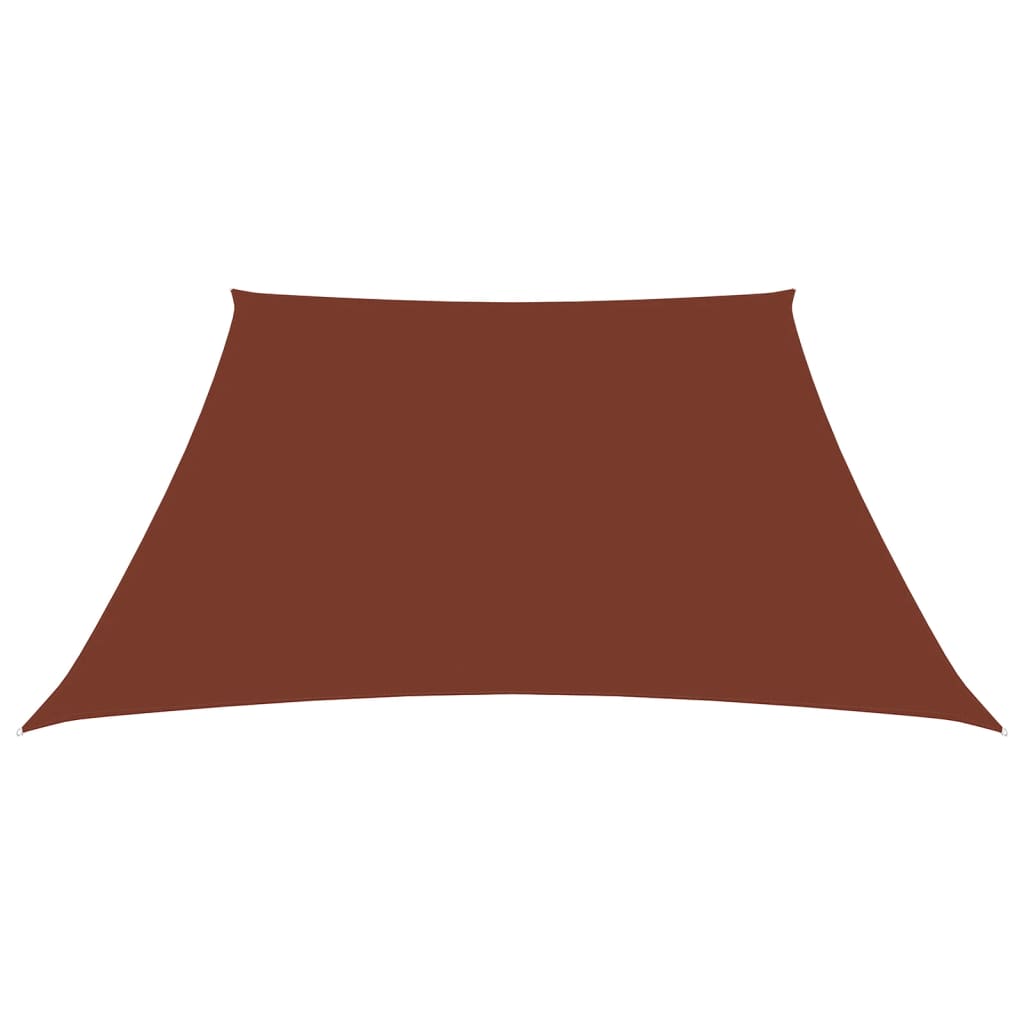 Vidaxl zonnezeil trapezium 3 5x4m oxford stof terracottakleurig