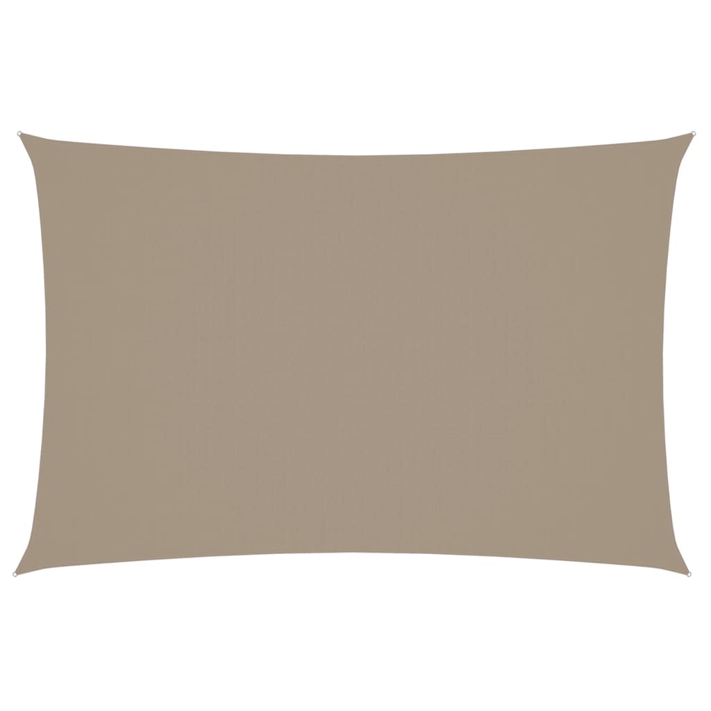 Vidaxl zonnescherm rechthoekig 2x4m oxford stof taupe