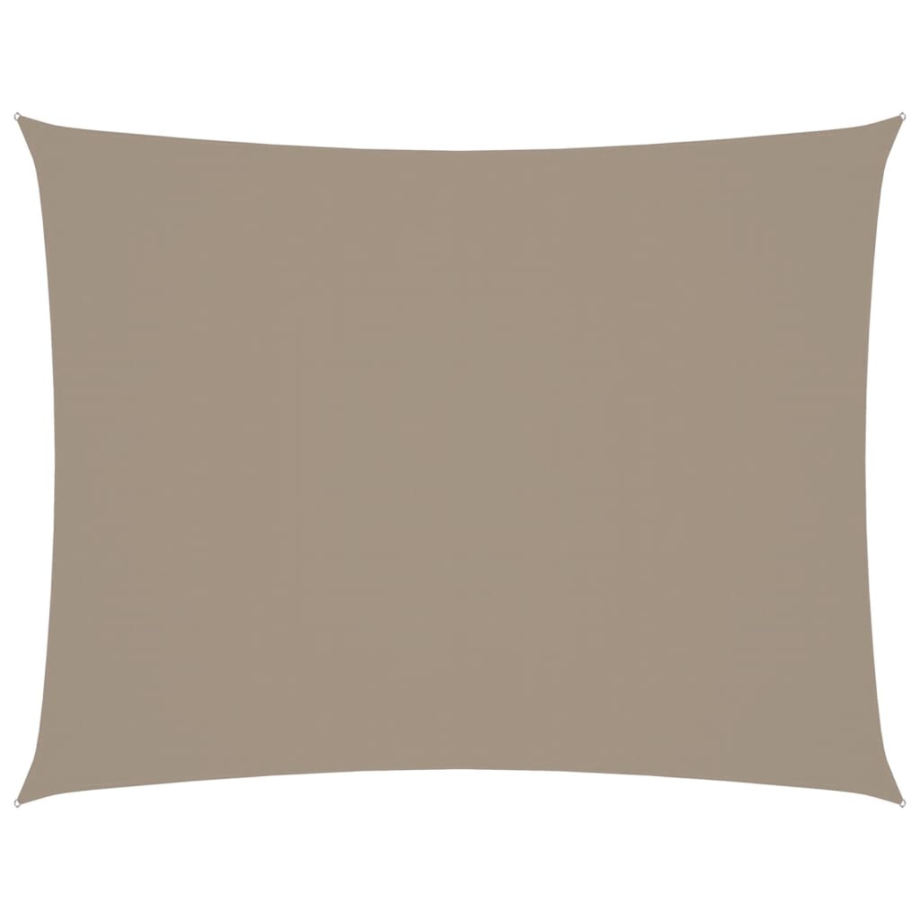 Vidaxl zonnescherm rechthoekig 3,5x4,5 m oxford stof taupe