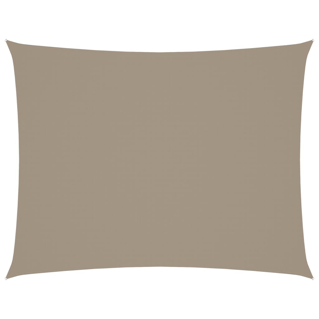 Vidaxl zonnescherm rechthoekig 4x5m oxford stof taupe