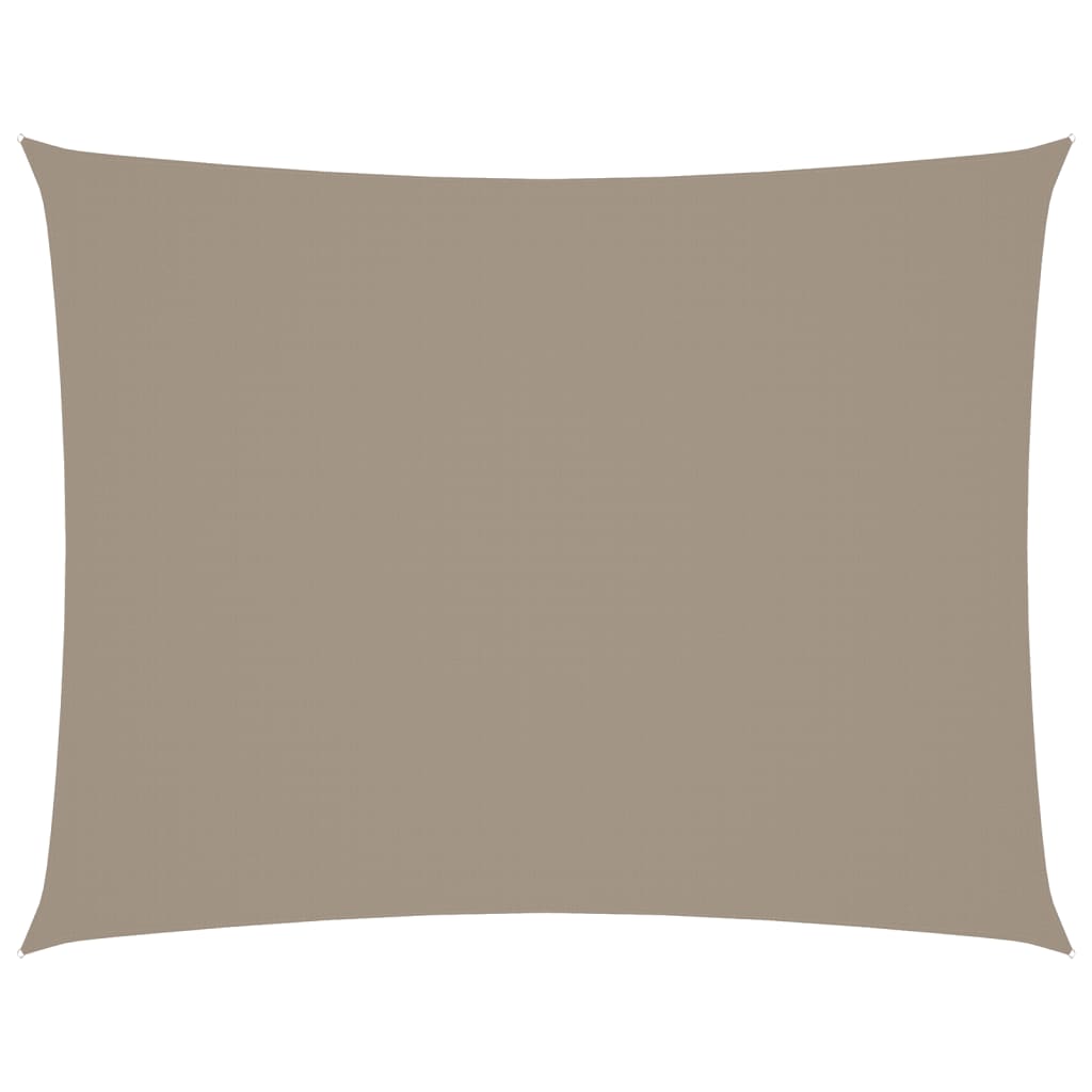 Vidaxl zonnescherm rechthoekig 5x6 m oxford stof taupe