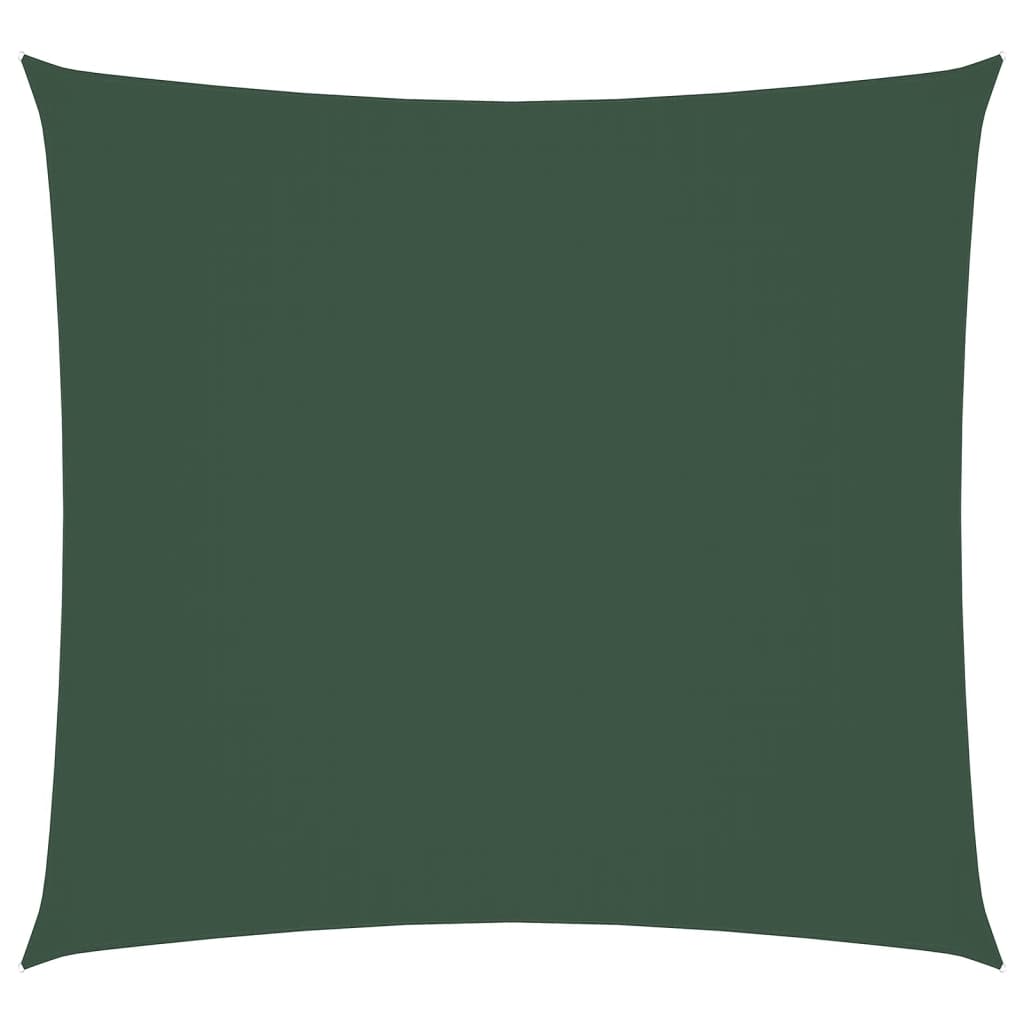 Vidaxl zonnescherm vierkant 5x5m oxford stof donkergroen