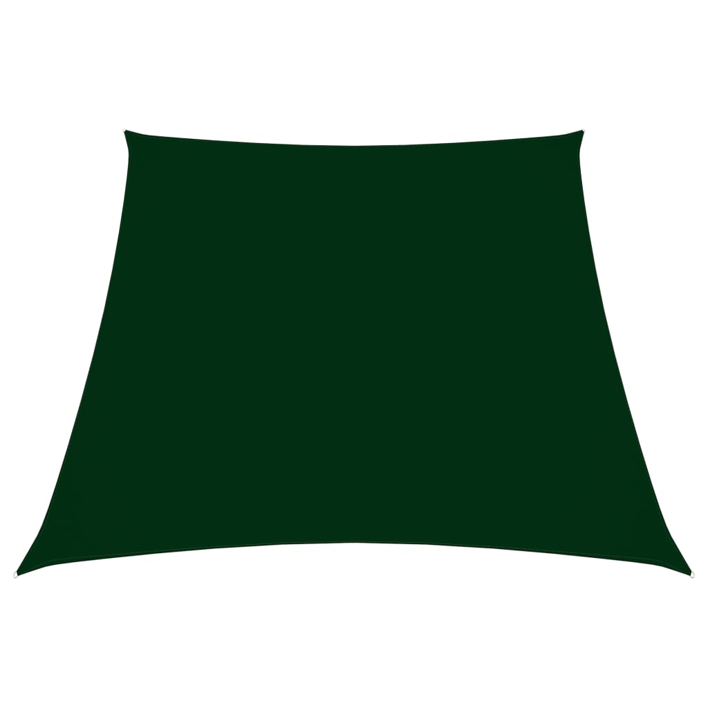 Vidaxl zonnezeil trapezium 3 5x4m oxford stof donkergroen