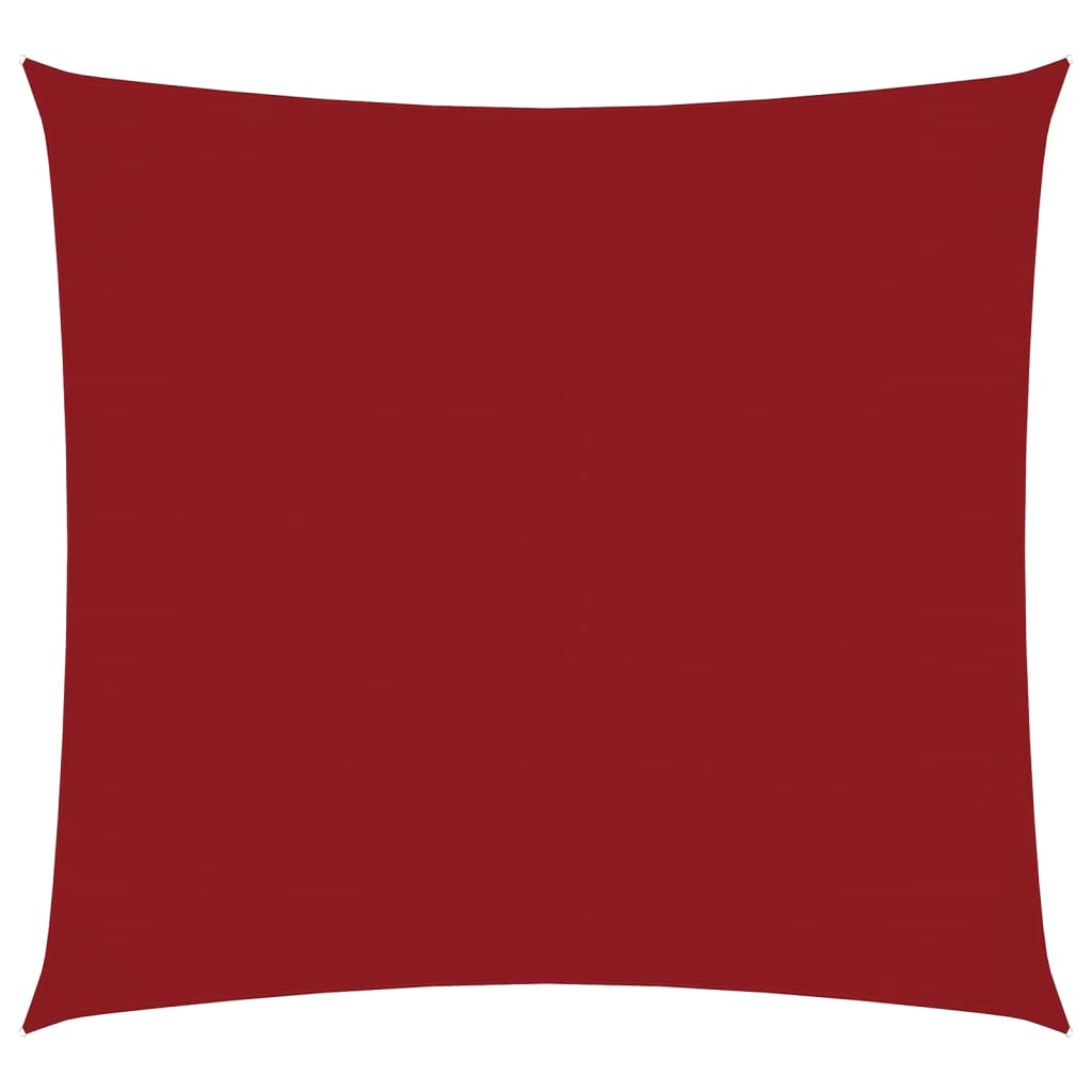 Vidaxl zonnescherm vierkant 4x4 m oxford stof rood