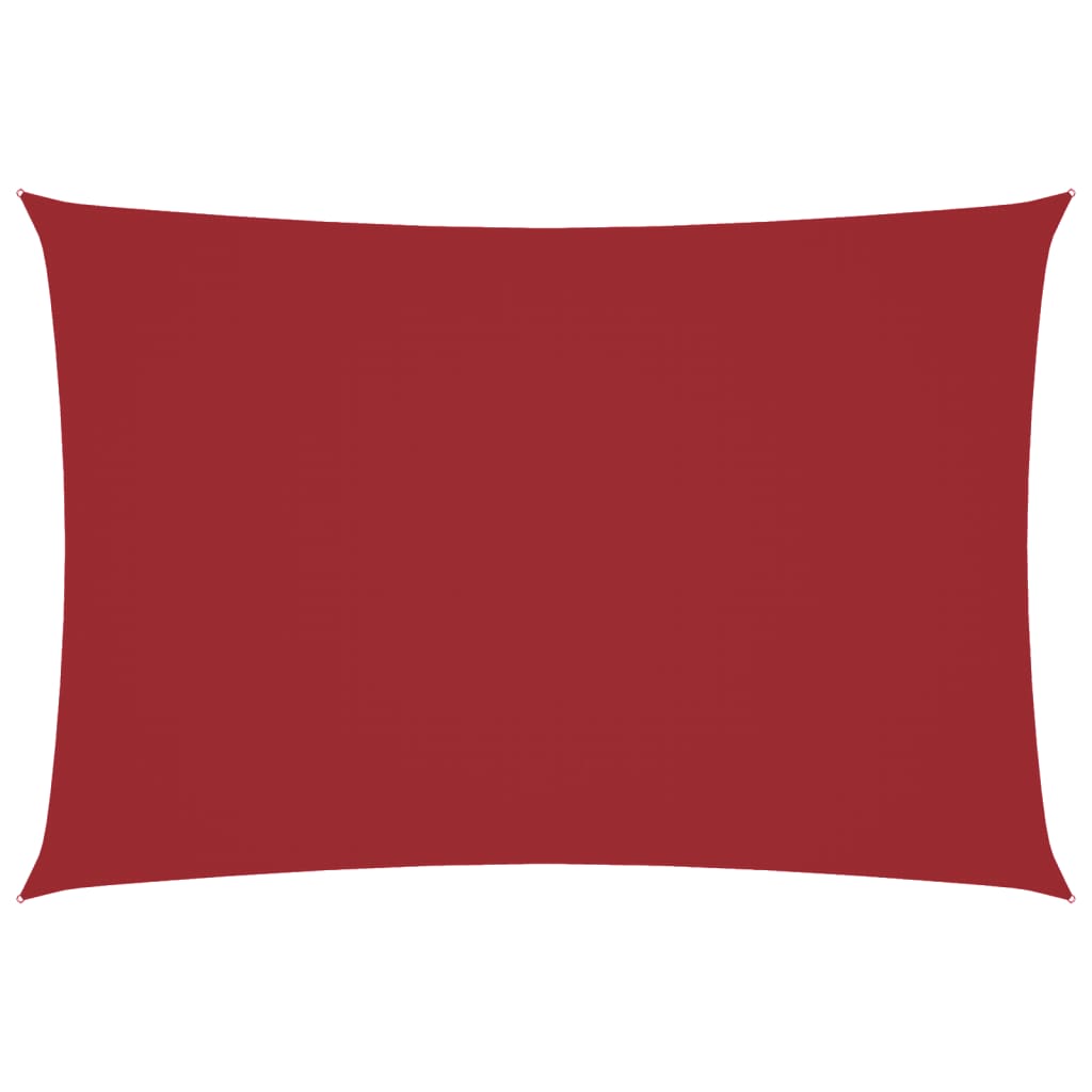 Vidaxl zonnescherm rechthoekig 2,5x4,5 m oxford stof rood