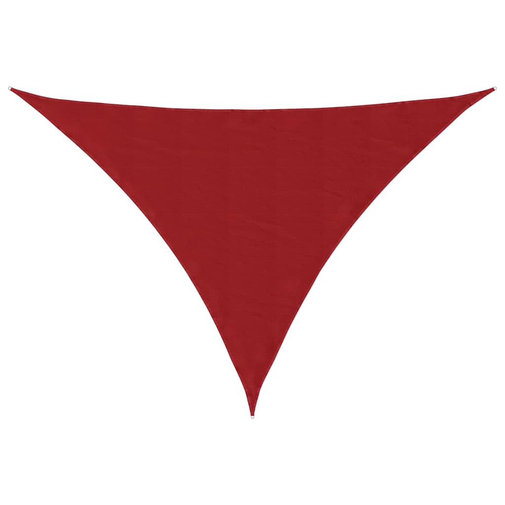 Vidaxl zonnescherm driehoekig 4x4x5,8 m oxford stof rood