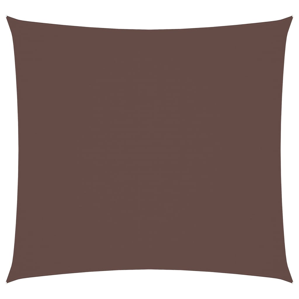 Vidaxl zonnescherm vierkant 5x5m oxford stof bruin