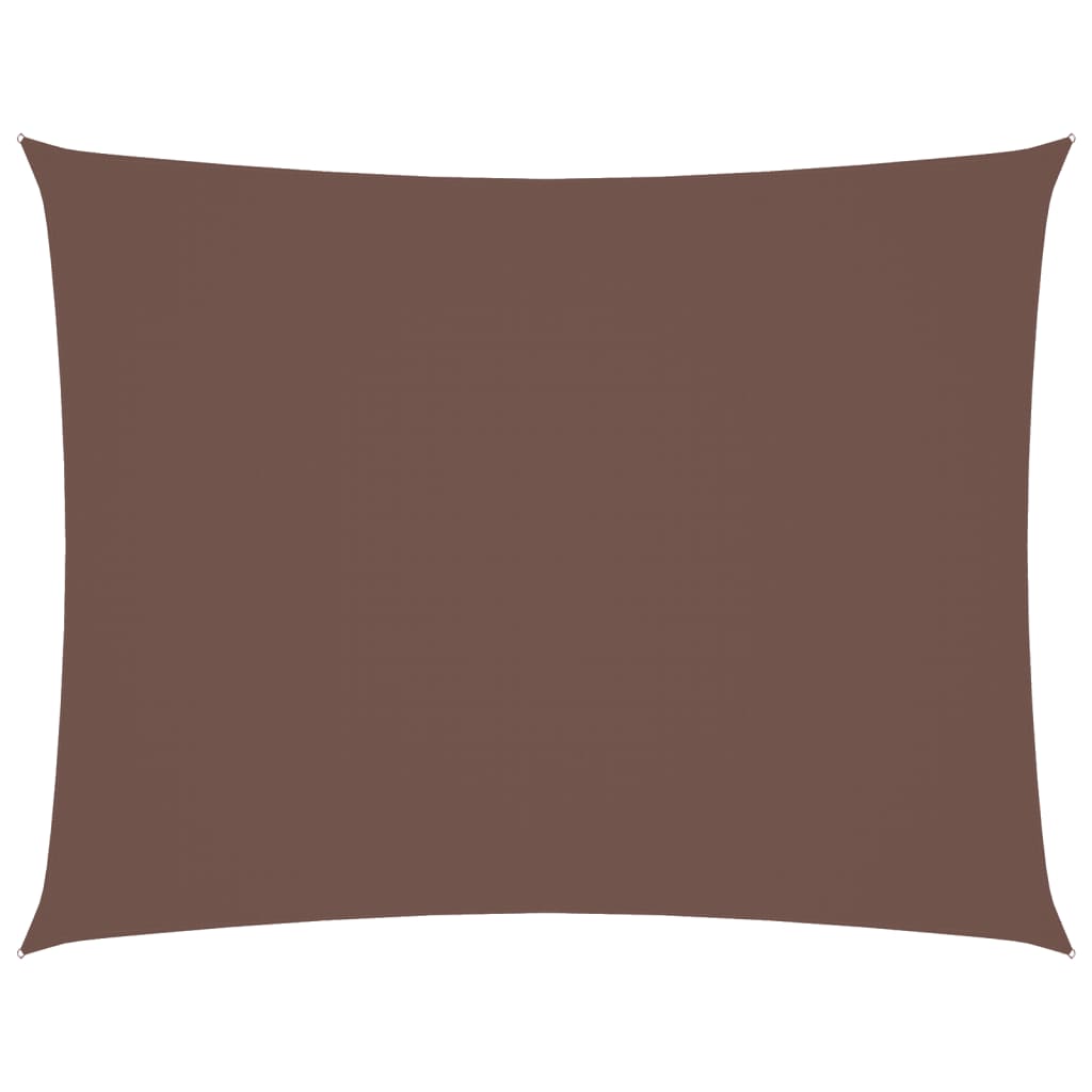 Vidaxl zonnescherm rechthoekig 5x6m oxford stof bruin