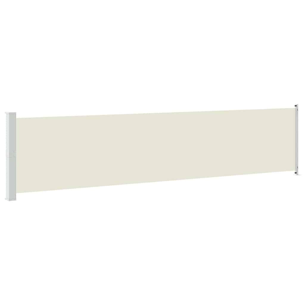Vidaxl tuinscherm uittrekbaar 140x600 cm crème
