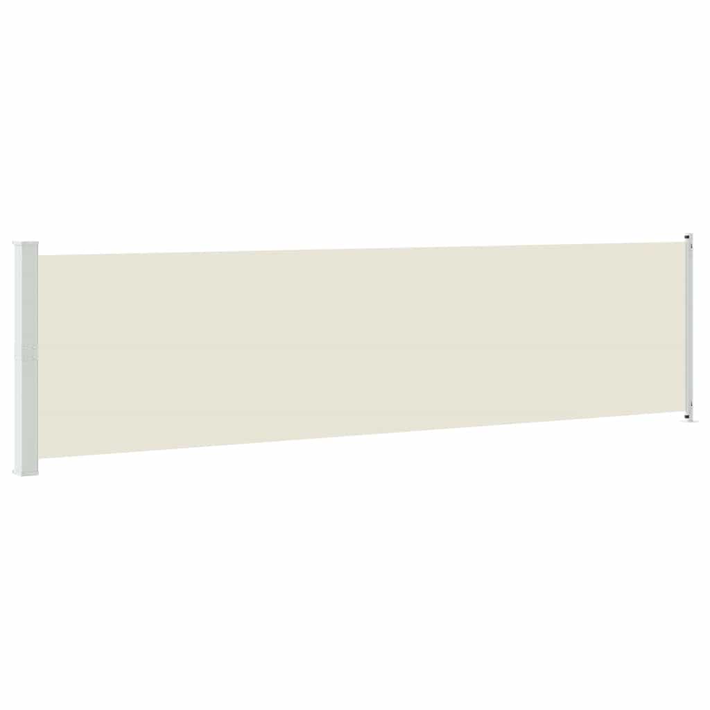 Vidaxl tuinscherm uittrekbaar 600x160 cm crème