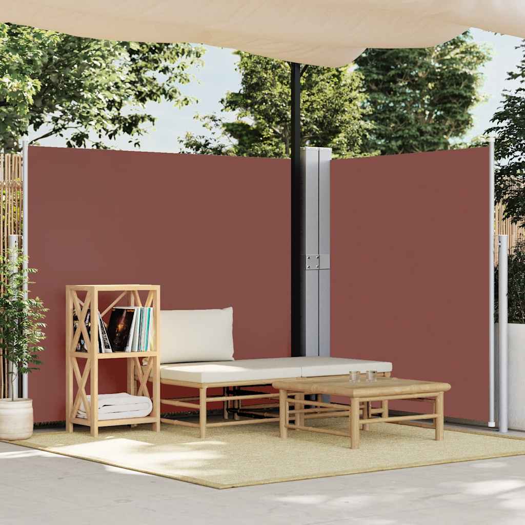 Vidaxl tuinscherm uittrekbaar 170x1200 cm bruin