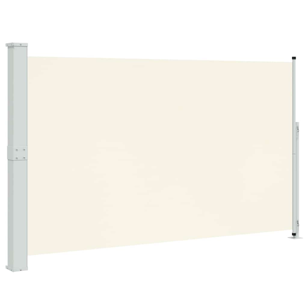 Vidaxl tuinscherm uittrekbaar 180x314 cm crèmekleurig