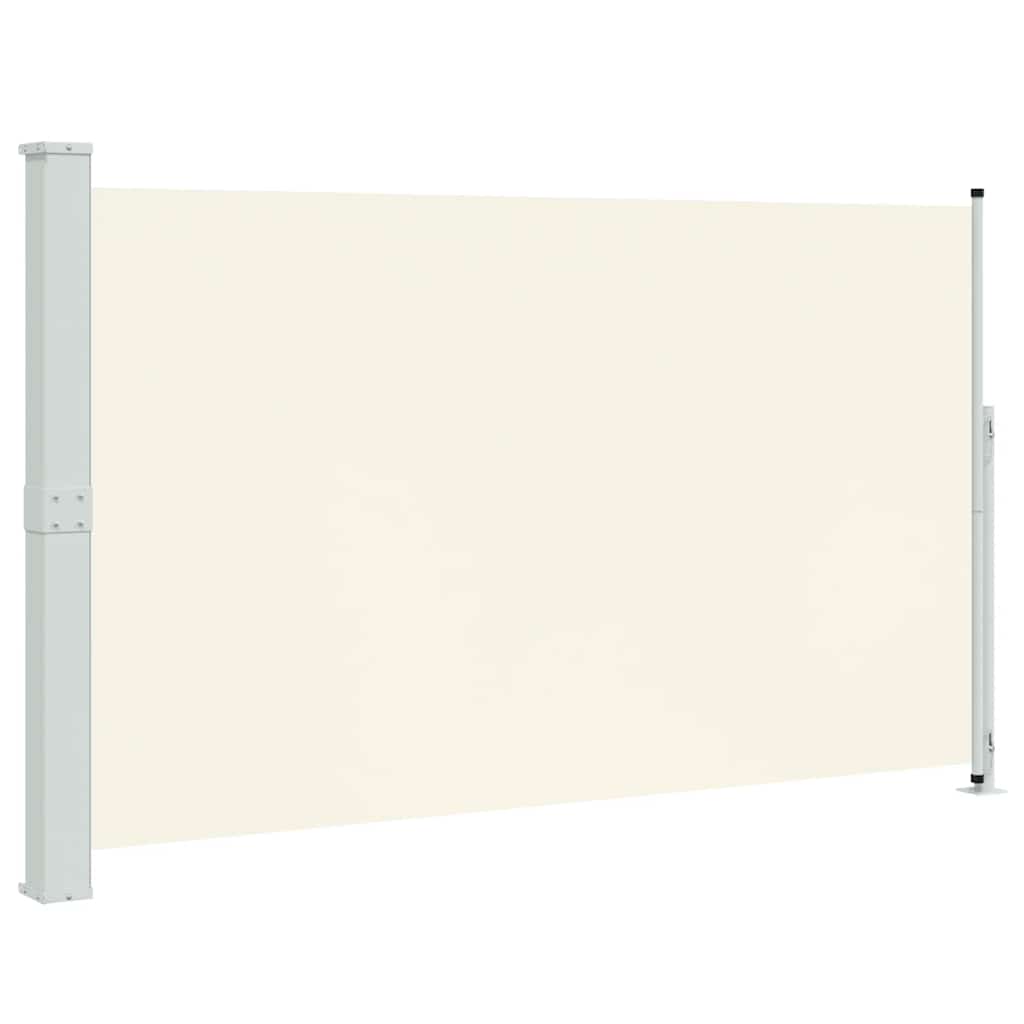 Vidaxl tuinscherm uittrekbaar 180x300 cm crèmekleurig