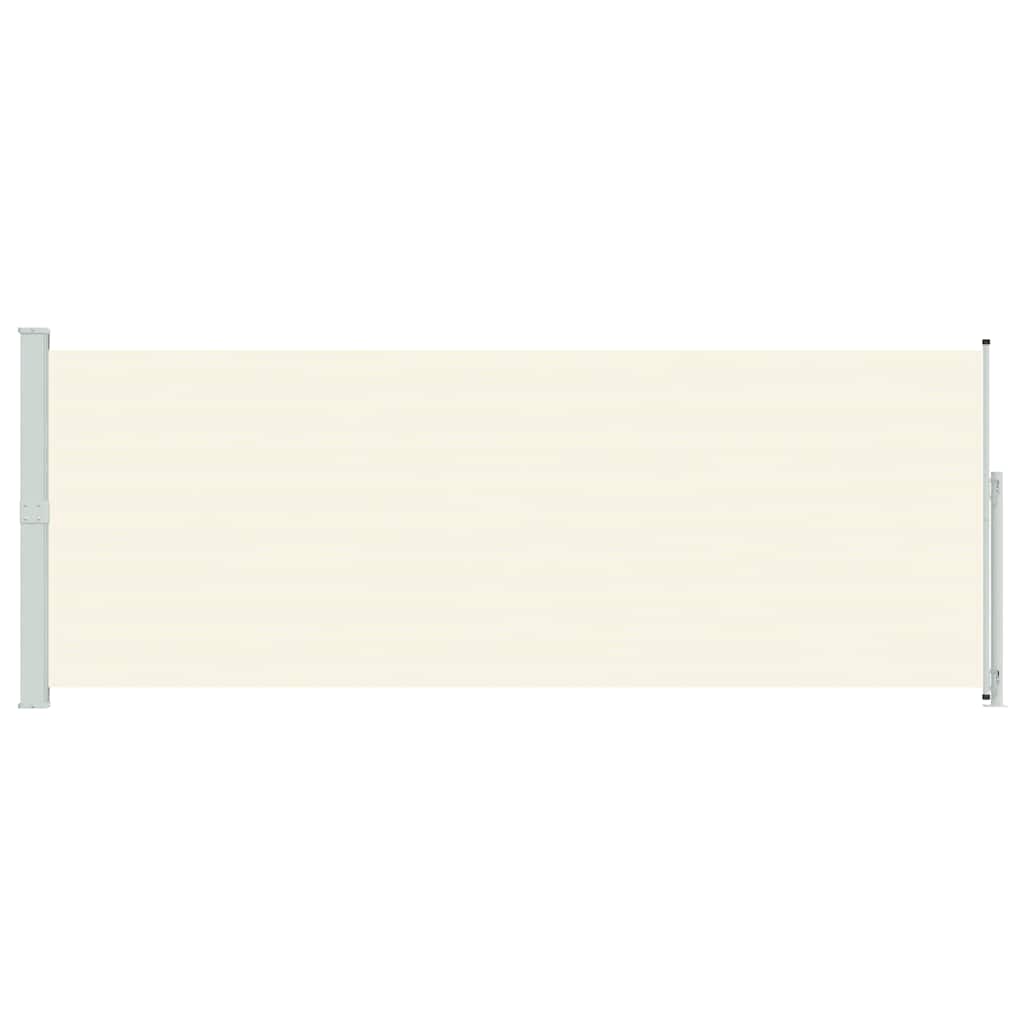 Vidaxl tuinscherm uittrekbaar 180x500 cm crèmekleurig
