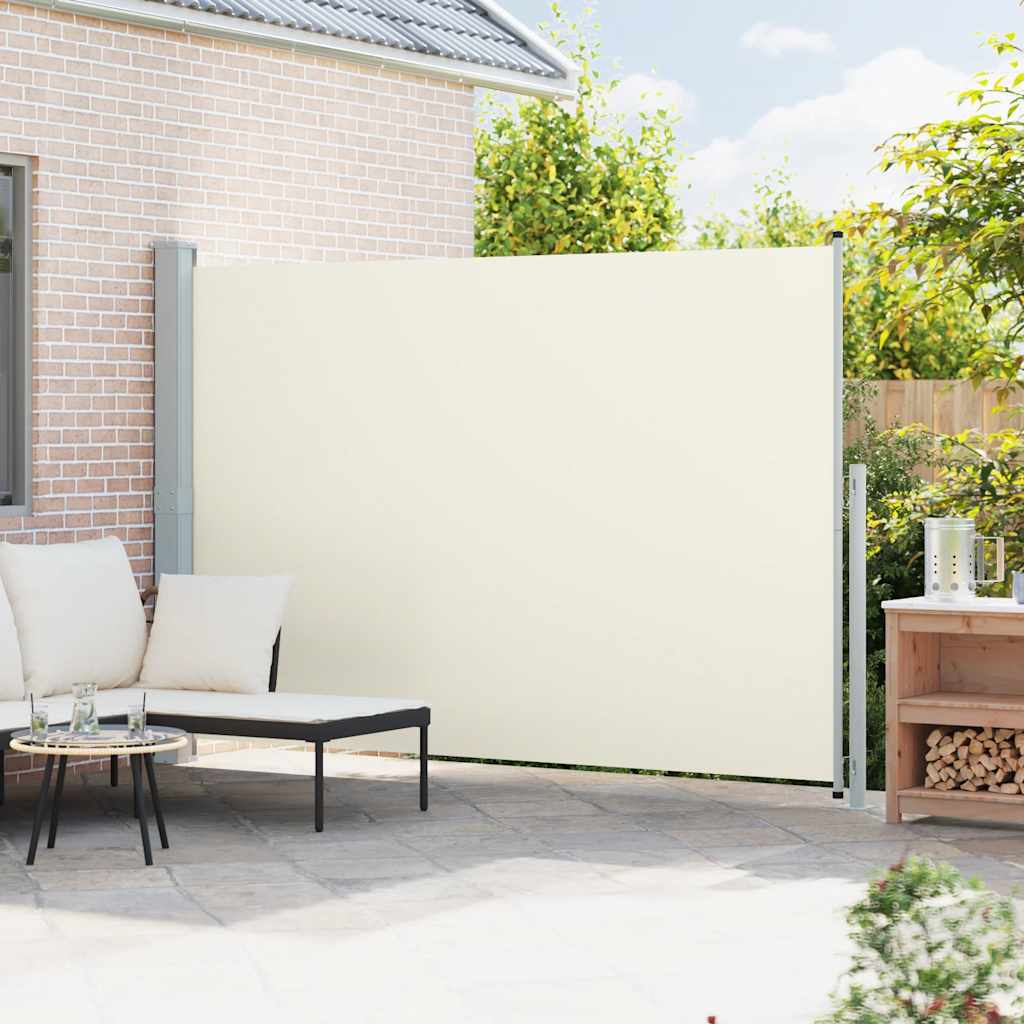 Vidaxl tuinscherm uittrekbaar 200x300 cm crème