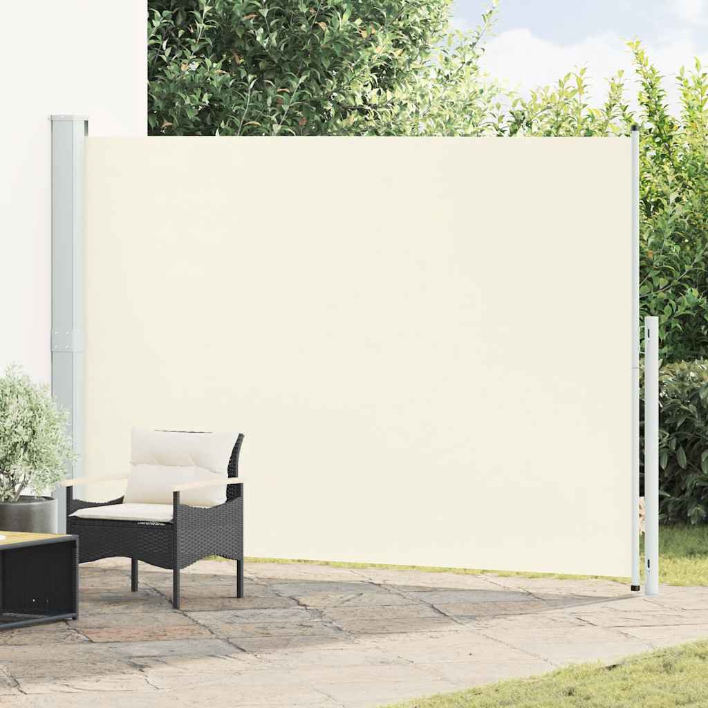 Vidaxl tuinscherm uittrekbaar 200x300 cm crème