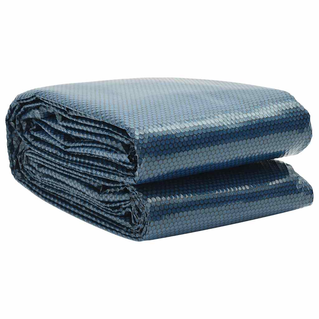 Vidaxl zwembadfolie solar drijvend 600x300 cm pe zwart en blauw