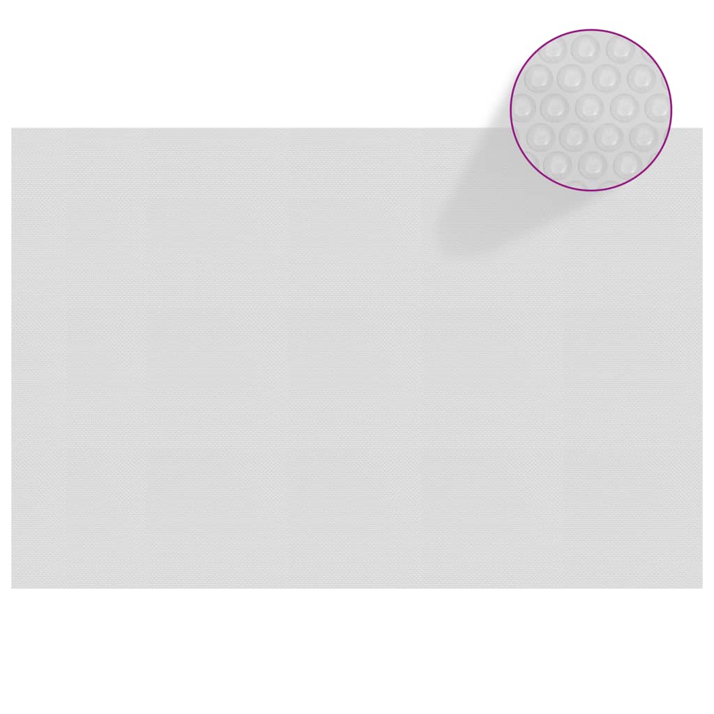 Vidaxl zwembadfolie solardrijvend 300x200 cm pe grijs
