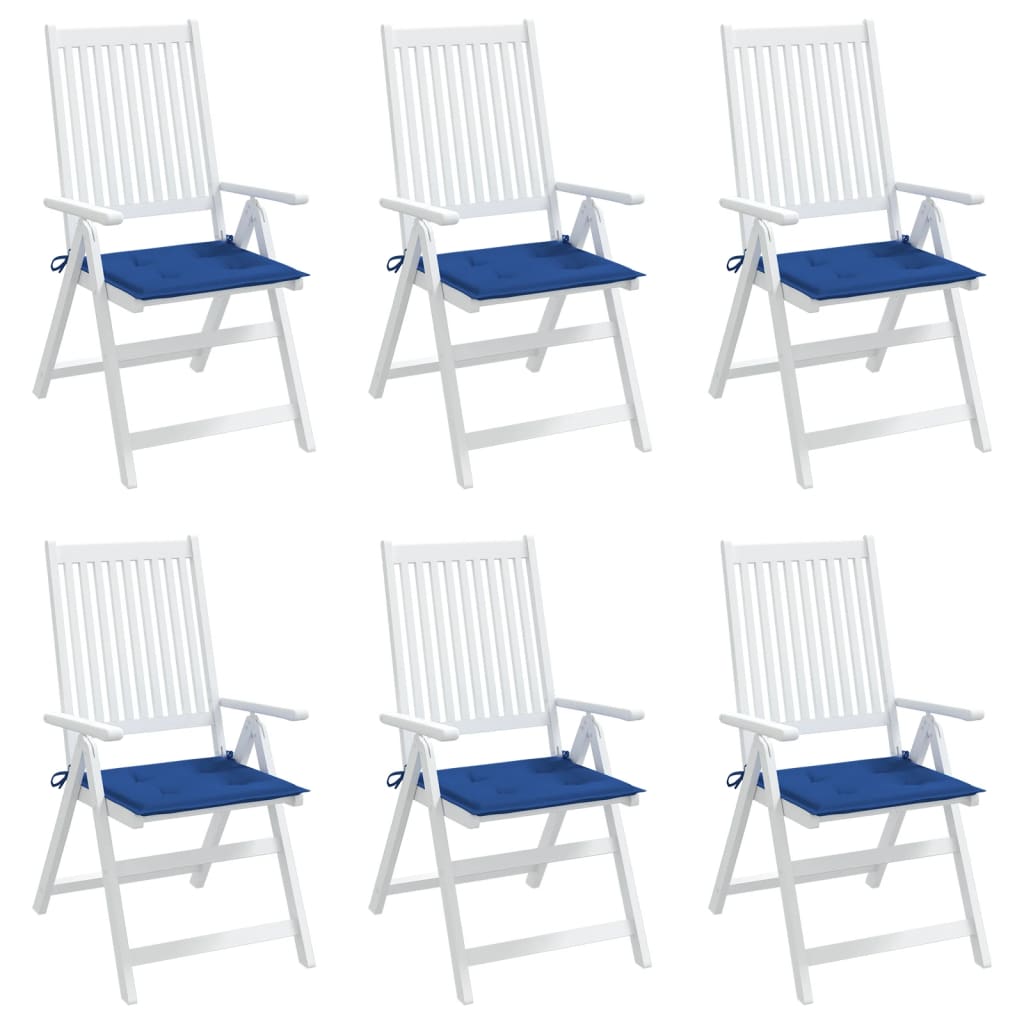 Vidaxl tuinstoelkussens 6 st 50x50x4 cm oxford stof koningsblauw