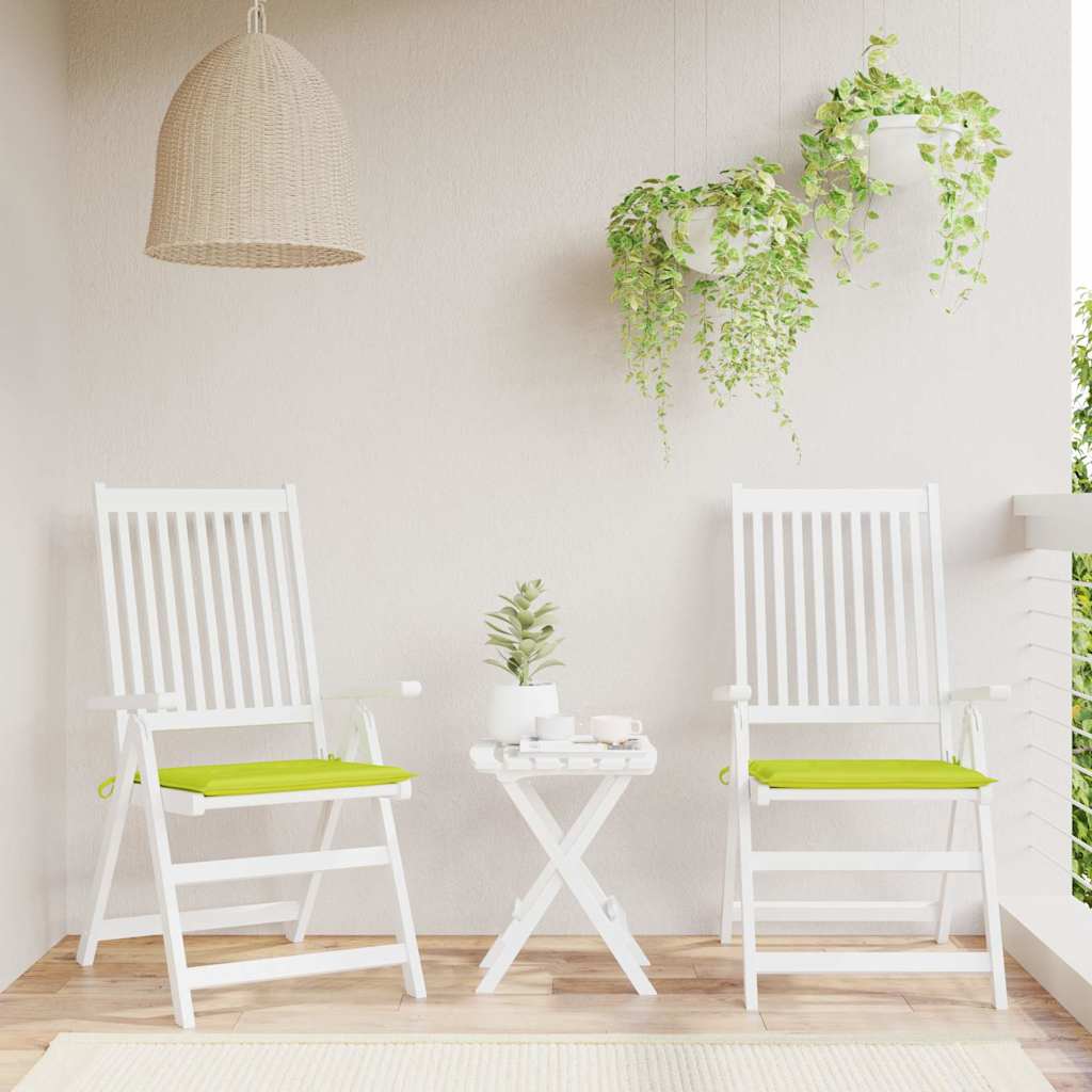 Vidaxl tuinstoelkussens 2 st 50x50x4 cm oxford stof felgroen