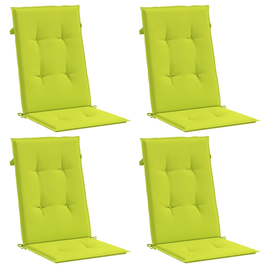 Vidaxl tuinstoelkussens 6 st hoge vloerkleed 120x50x3 cm stof heldergroen