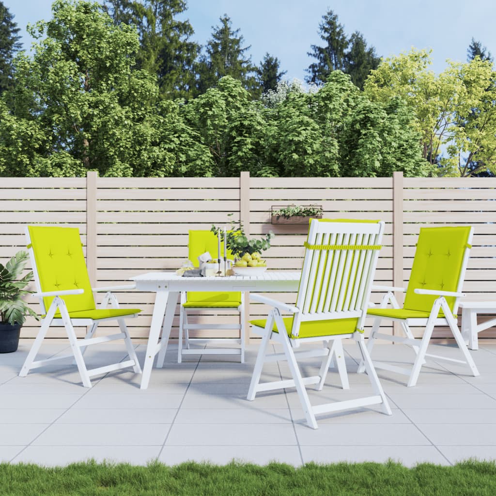 Vidaxl tuinstoelkussens 6 st hoge vloerkleed 120x50x3 cm stof heldergroen