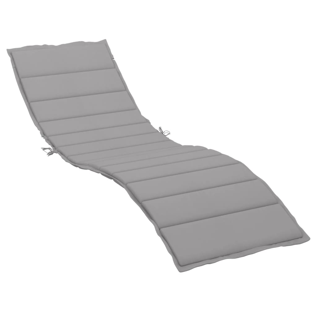 Vidaxl ligbedkussen 200x70x3 cm oxford stof grijs