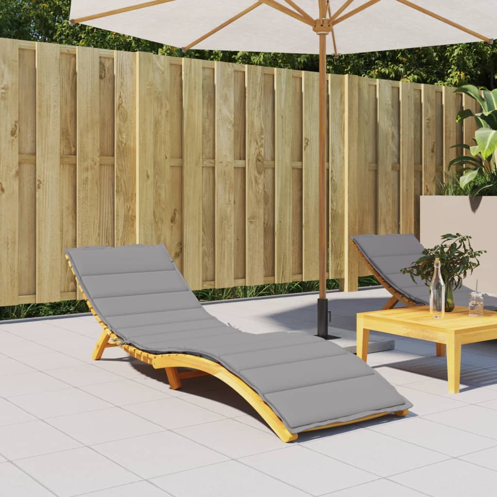 Vidaxl ligbedkussen 200x70x3 cm oxford stof grijs
