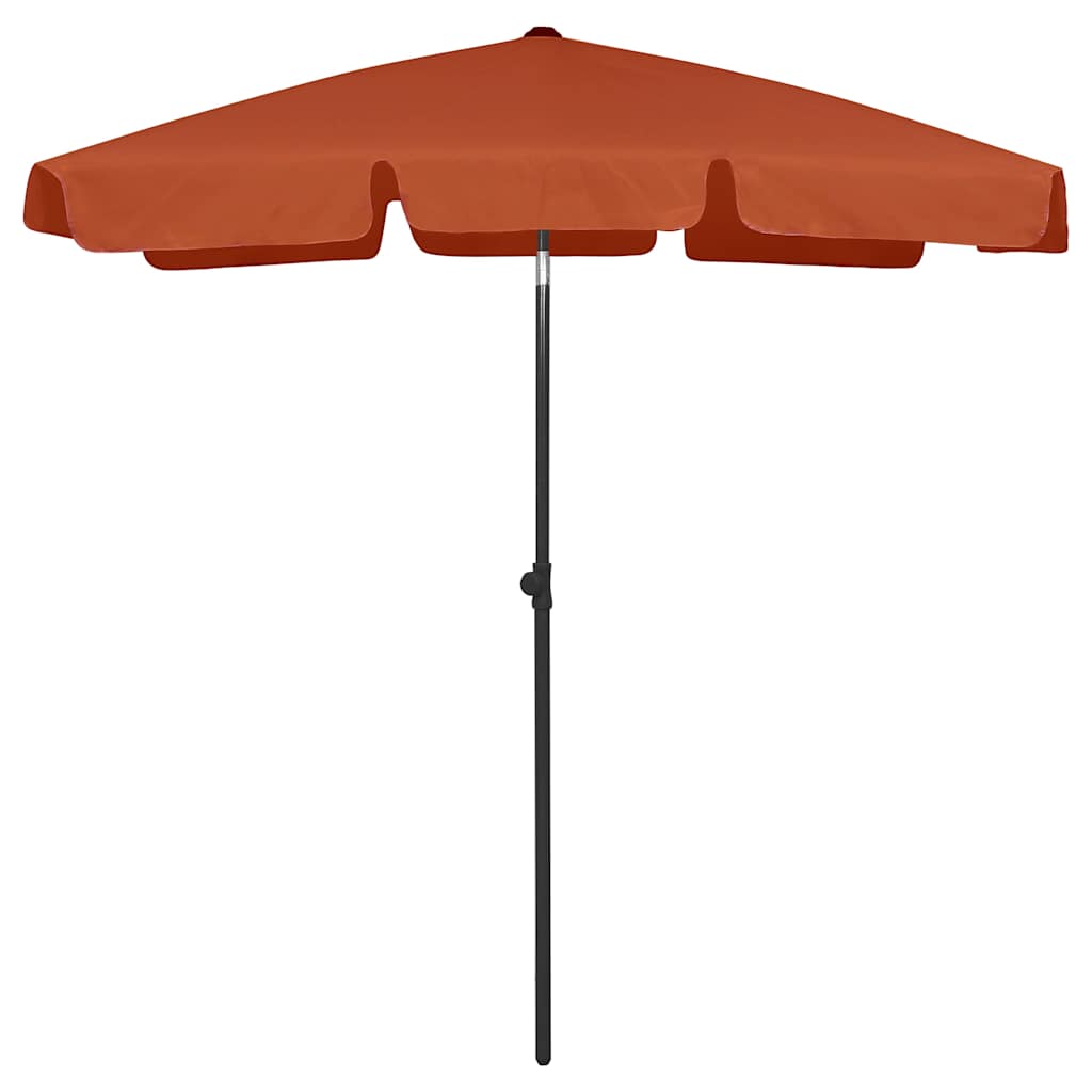 Vidaxl strandparasol 180x120 cm terracottakleurig