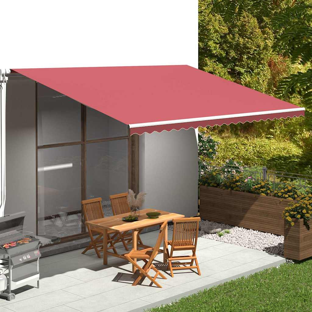 Vidaxl vervangingsdoek voor luifel 5x3,5m bordeauxrood