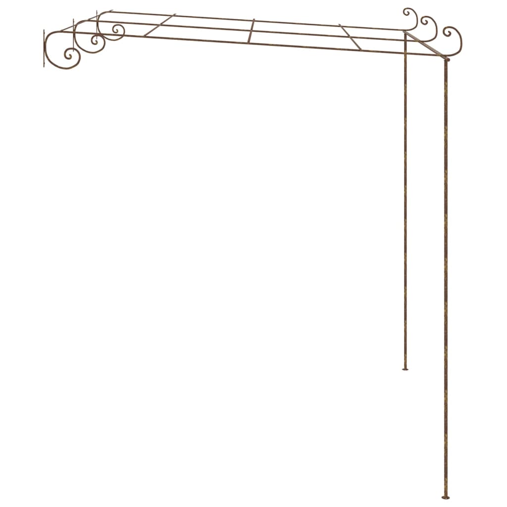 Vidaxl tuinpergola 3x3x2,5m ijzer antiekbruin