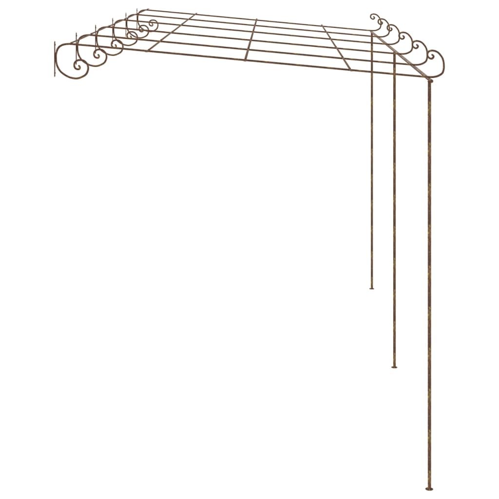 Vidaxl tuinpergola 6x3x2,5m ijzer antiekbruin