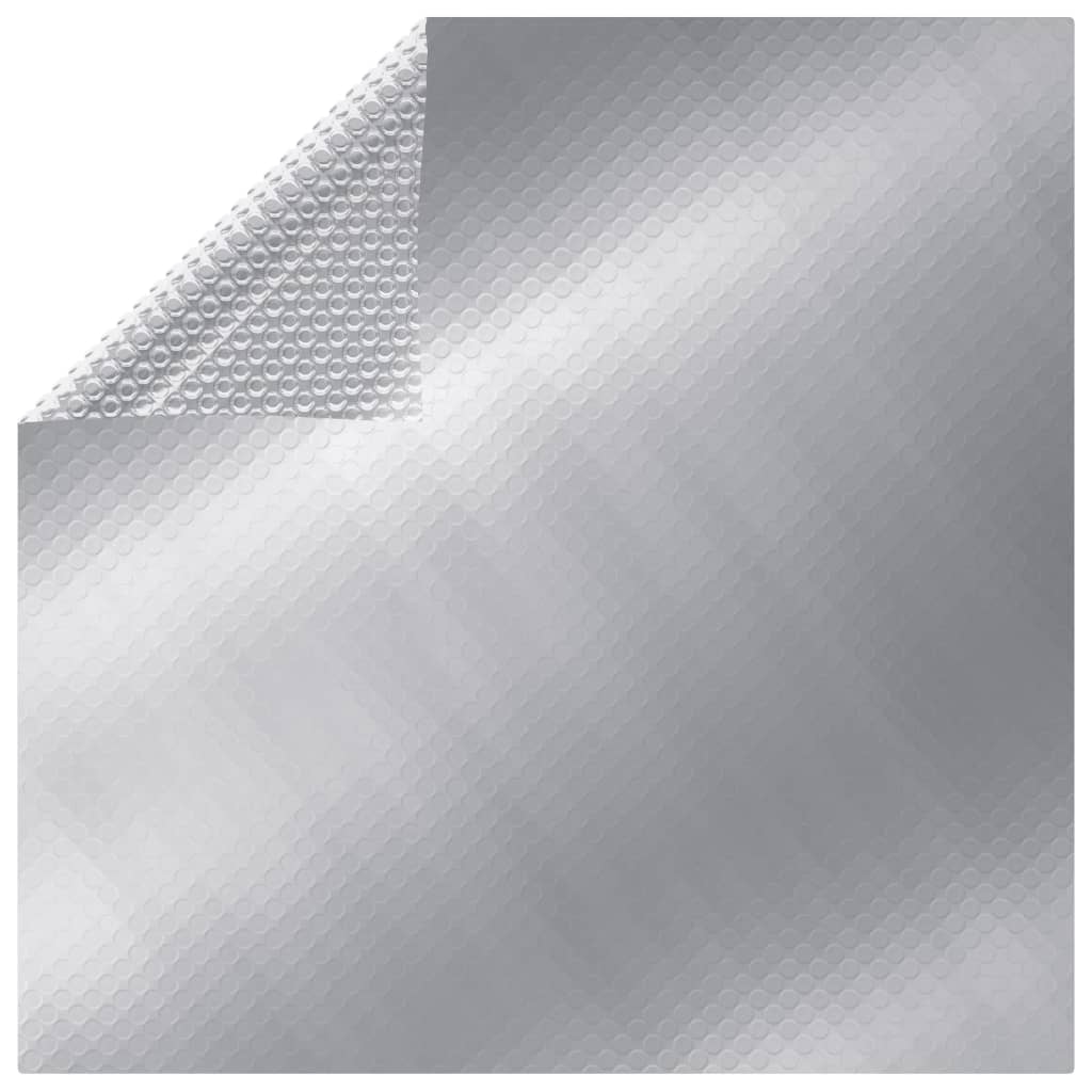 VidaXL Zwembadfolie solar drijvend rechthoekig 10x5m PE zilverkleurig